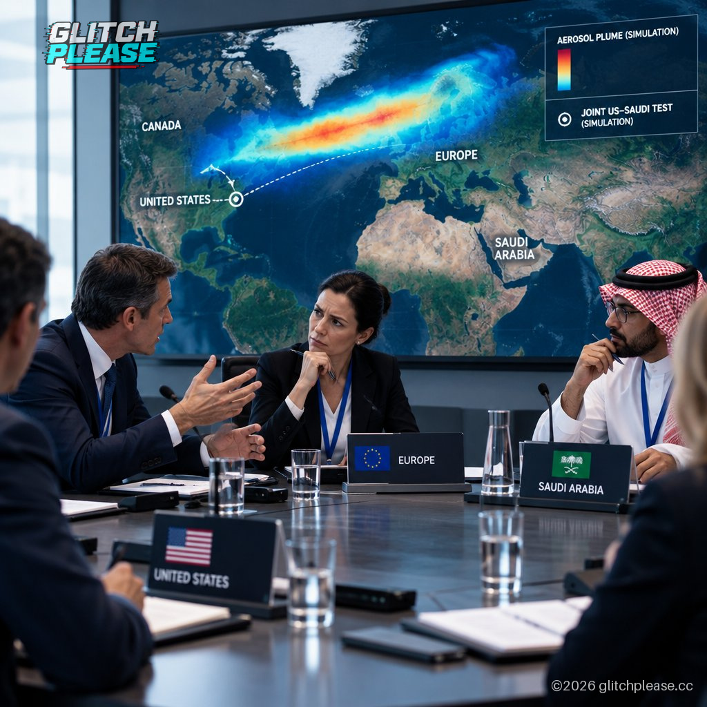 A geopolitical simulation of solar geoengineering