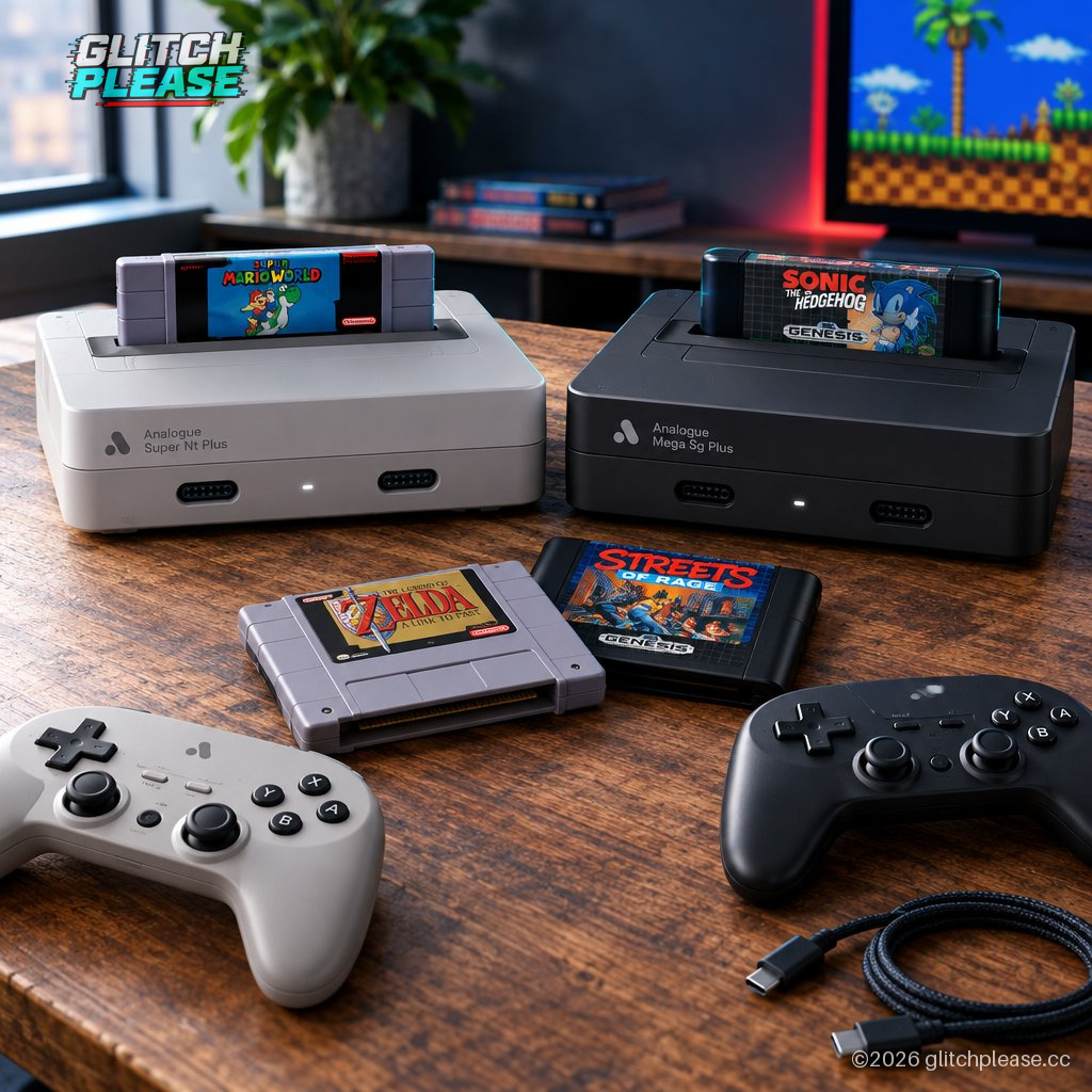 Analogue Super Nt Plus and Mega Sg Plus retro consoles