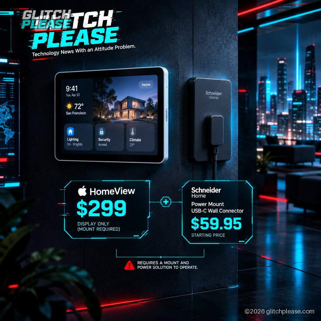 Apple HomeView wall-mounted smart home display
