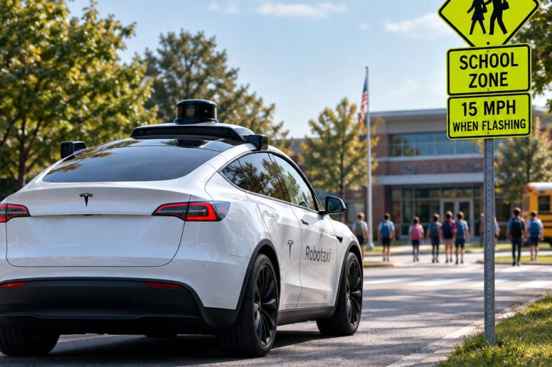 Tesla Robotaxis Face NHTSA Scrutiny Over Speeding in Active School Zones
